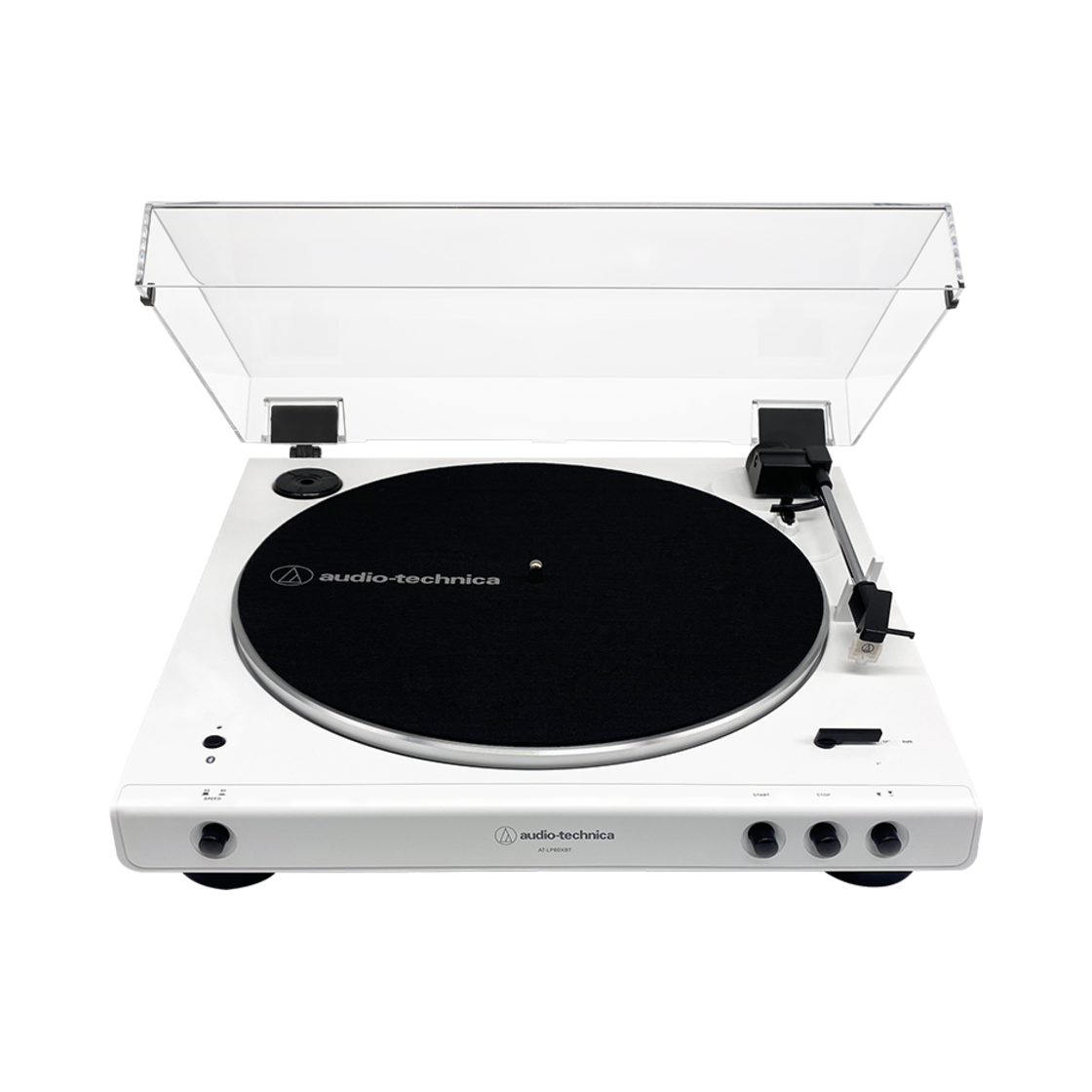 오디오테크니카 AT-LP60XBT 자동 벨트 드라이브 무선 블루투스 턴테이블 올 화이트 리미티드 에디션(Audio-Technica AT-LP60XBT Fully Automatic Wireless Belt-Drive Turntable All White)