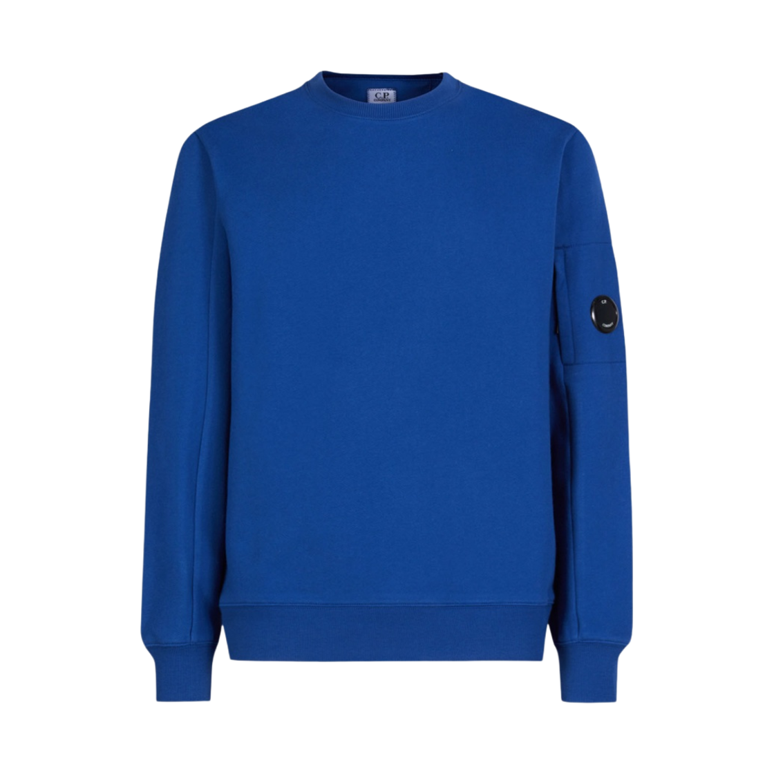 C.P. 컴퍼니 다이애그널 레이즈드 플리스 크루넥 스웨트셔츠 블루 쿼츠 - 22SS(C.P. Company Diagonal Raised Fleece Crewneck Sweatshirt Blue Quartz - 22SS) - 1