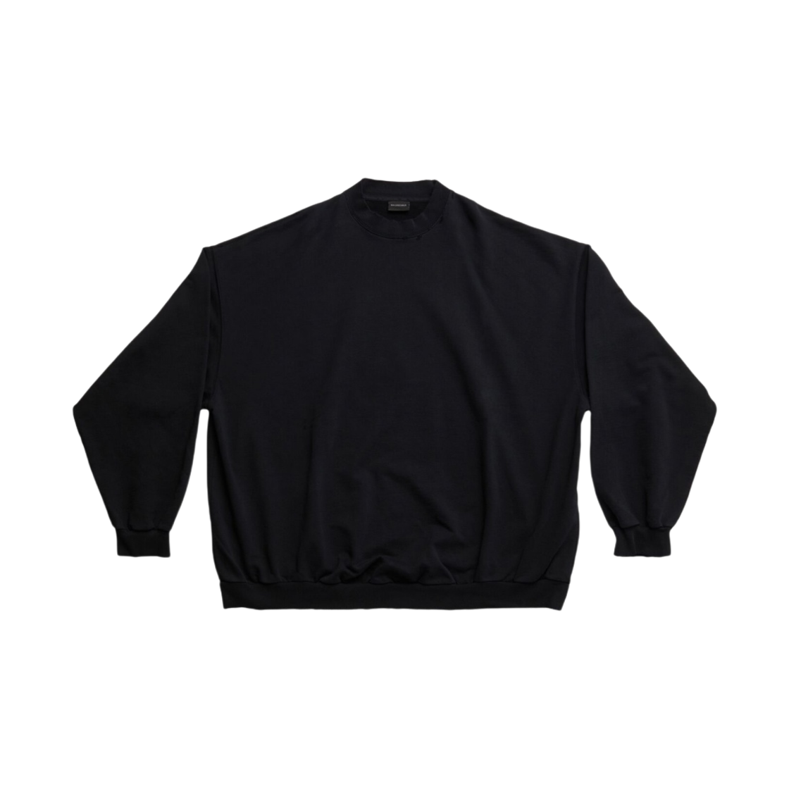 745007TOVF39034 Balenciaga Sweatshirt Oversized Black Faded
