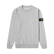 Stone Island 540B2 Soft Cotton Crewneck Knit Melange Grey - 22SS