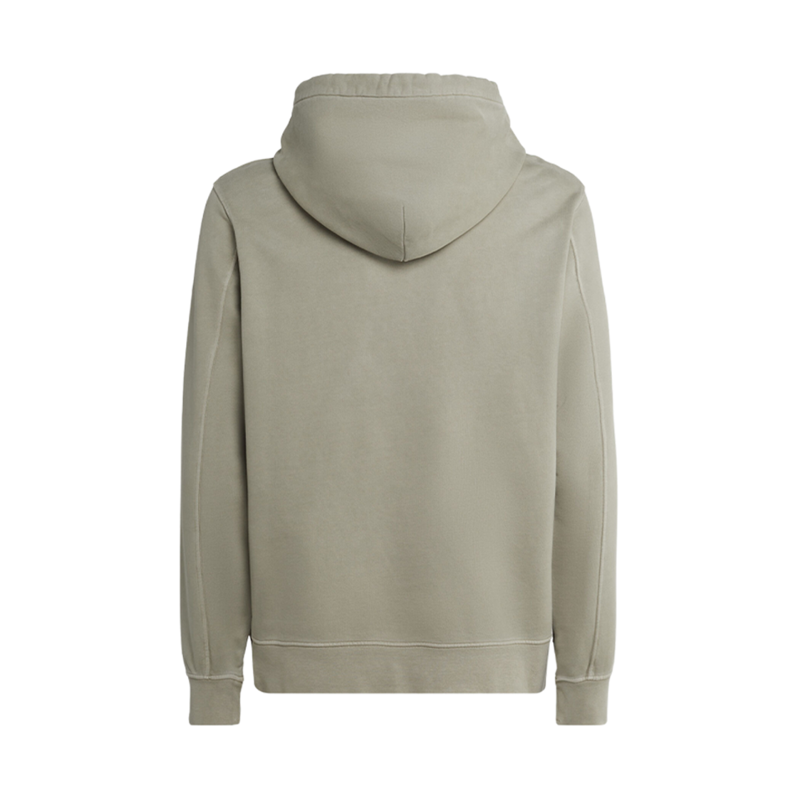 C.P. 컴퍼니 브러쉬드 & 에머라이즈드 다이애그널 플리스 로고 후드 실버 세이지 브라운 - 23FW(C.P. Company Brushed & Emerized Diagonal Fleece Logo Hoodie Silver Sage Brown - 23FW) - 3