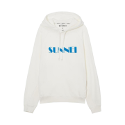 Sunnei Logo Hoodie White