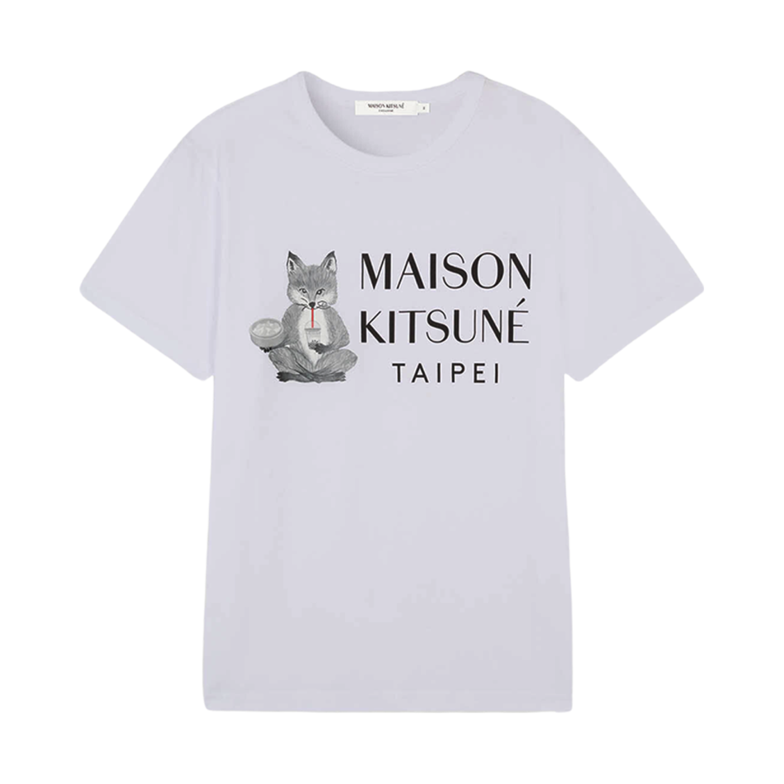 메종 키츠네 타이페이 클래식 티셔츠 화이트(Maison Kitsune Taipei Classic T-Shirt White) - 1