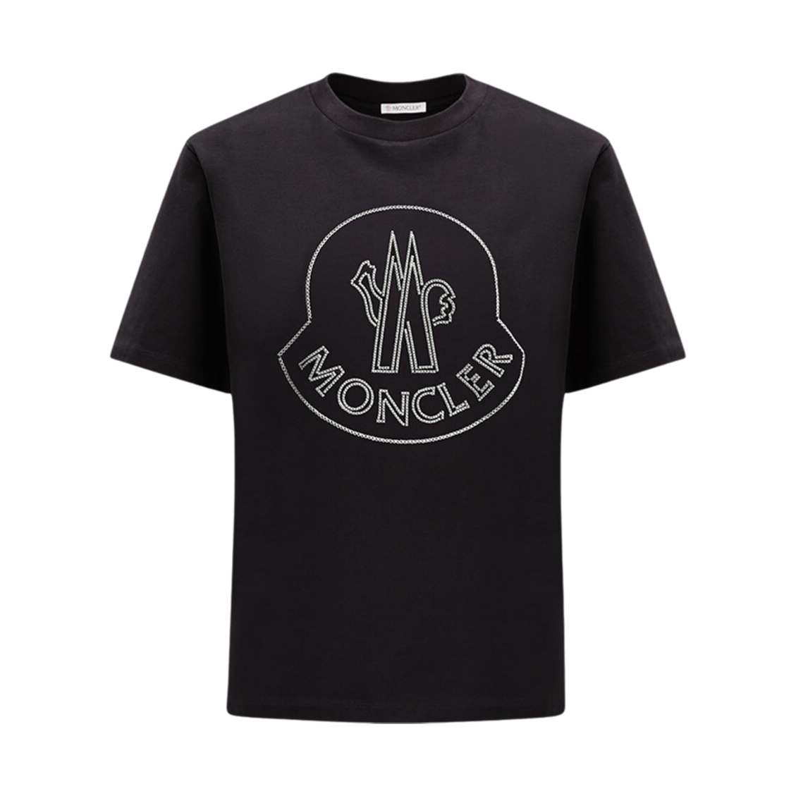 (W) 몽클레르 로고 티셔츠 블랙 - 23SS((W) Moncler Logo T-Shirt Black - 23SS) - 1