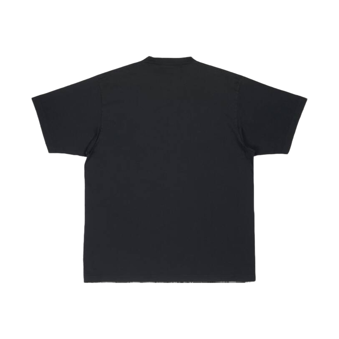(W) 발렌시아가 캡 박시 핏 티셔츠 블랙((W) Balenciaga Caps Boxy Fit T-Shirt Black) - 2