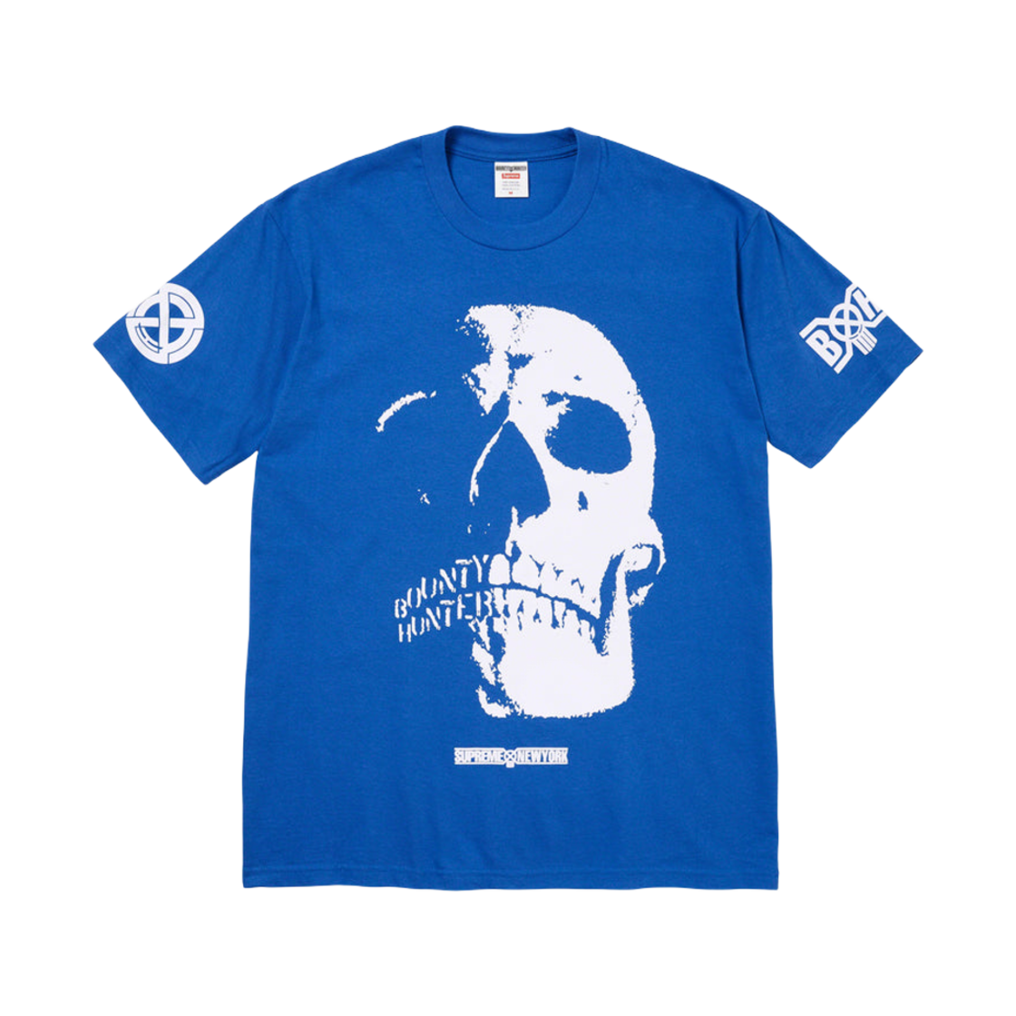 슈프림 x 바운티 헌터 스컬 티셔츠 로얄 - 23FW