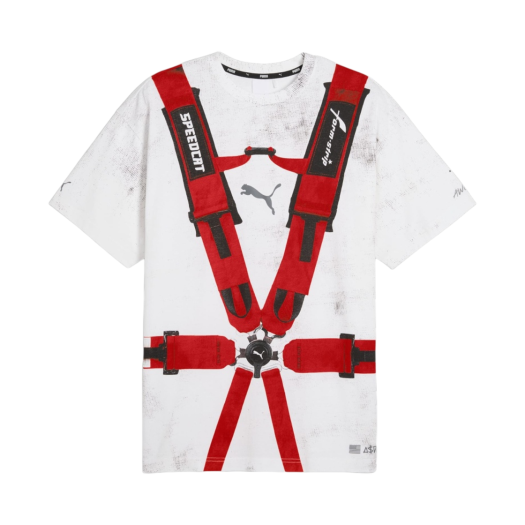 Puma x A$AP Rocky Seatbelt T-Shirts Puma White Rosso Corsa