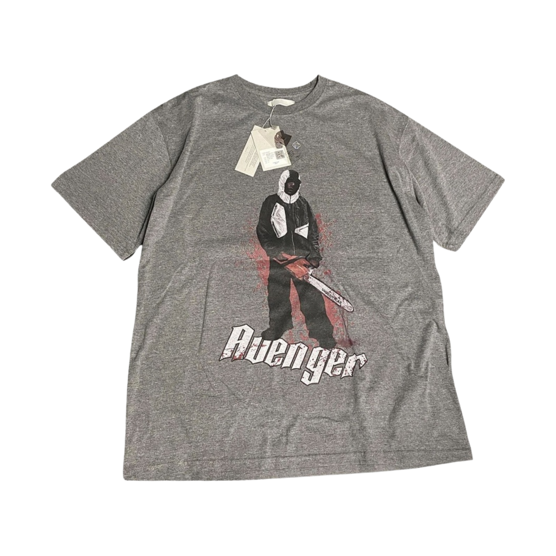 24SSUMCAVGG Undermycar Gashutein 6 Avenger Graphic T-Shirt Ghost Gray - 24SS