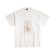 Balenciaga Ginza Store Oversized T-Shirt Off White - Japan Exclusive
