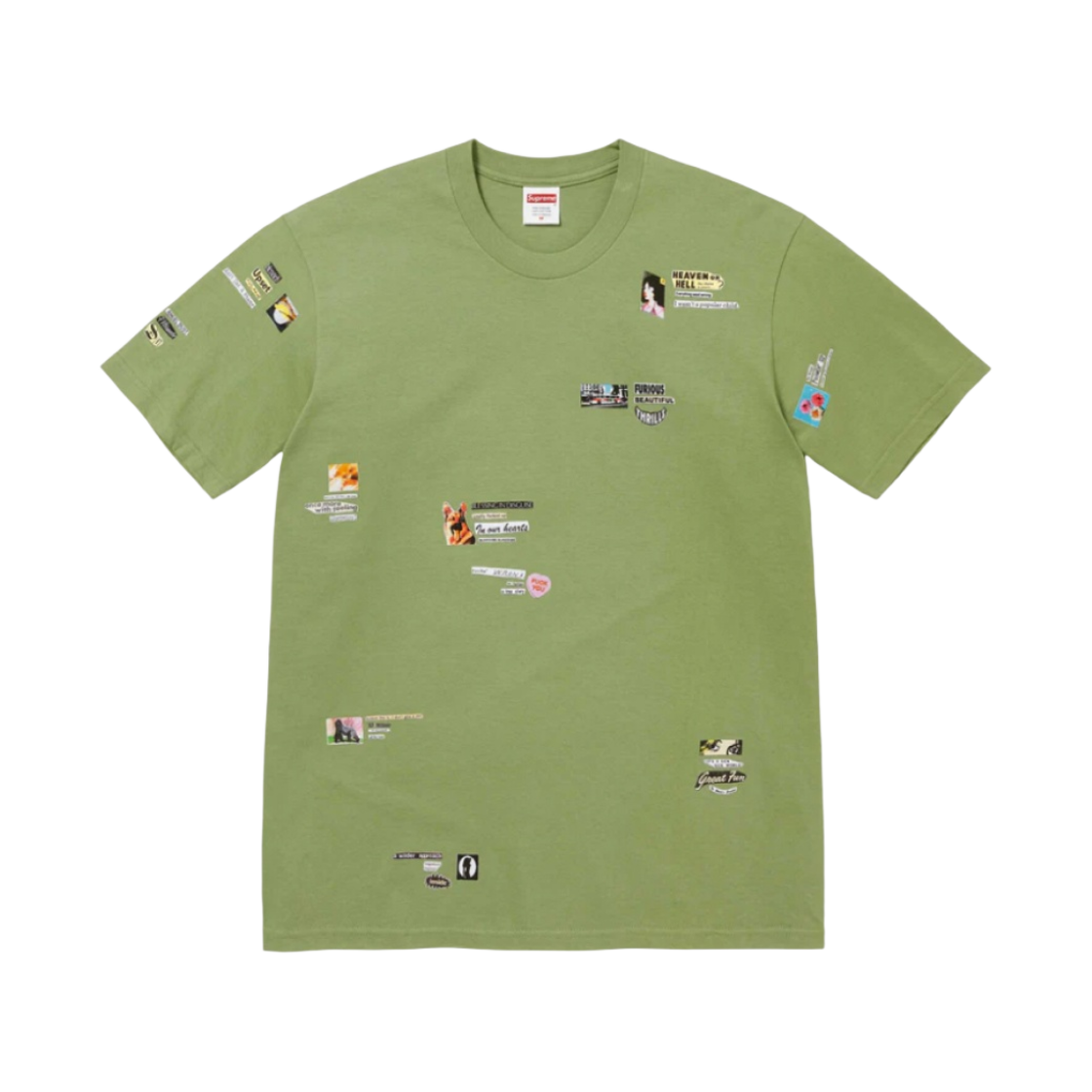슈프림 업셋 티셔츠 모스 - 24FW