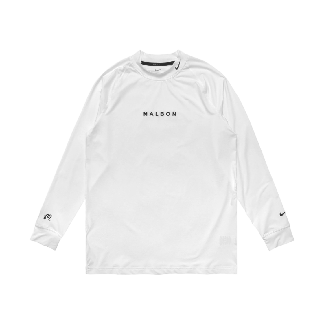 말본 골프 x 나이키 드라이핏 ADV 베이퍼 롱슬리브 OLC 화이트(Malbon Golf x Nike Dri-Fit ADV Vapor Long Sleeve OLC White)