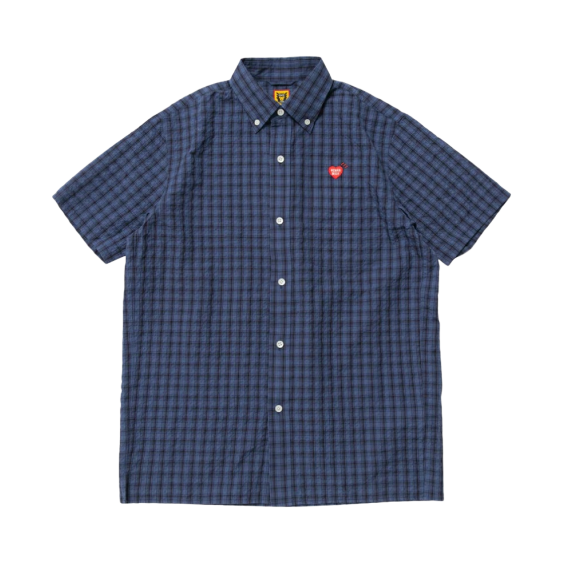 휴먼 메이드 체크 BD 숏슬리브 셔츠 네이비(Human Made Checked BD S/S Shirt Navy) - 1