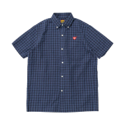 Human Made Checked BD S/S Shirt Navy