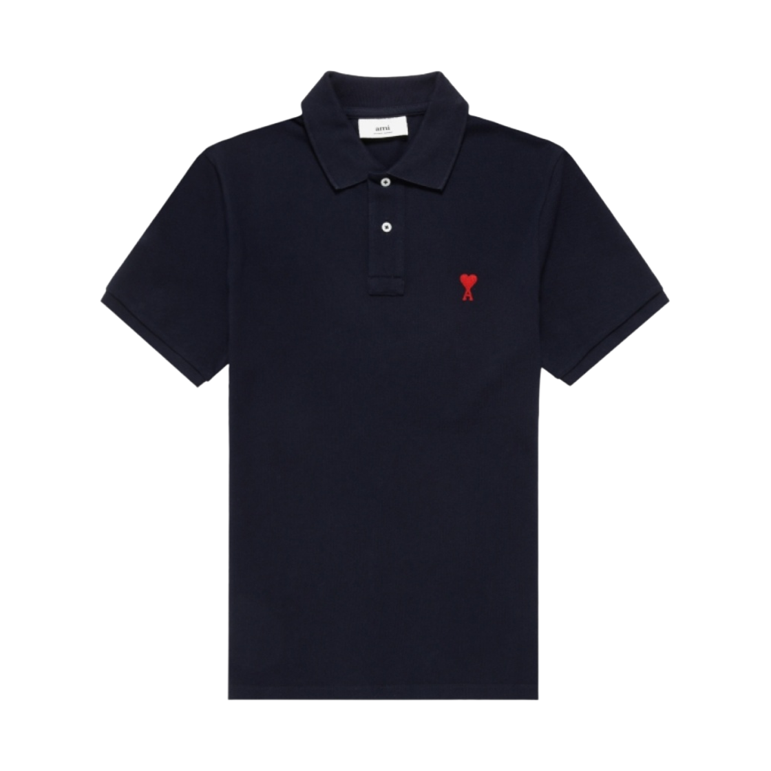 아미 스몰 하트 로고 폴로 셔츠 네이비 마린 - 21FW(AMI de Coeur Polo Shirt Navy Marine - 21FW) - 1