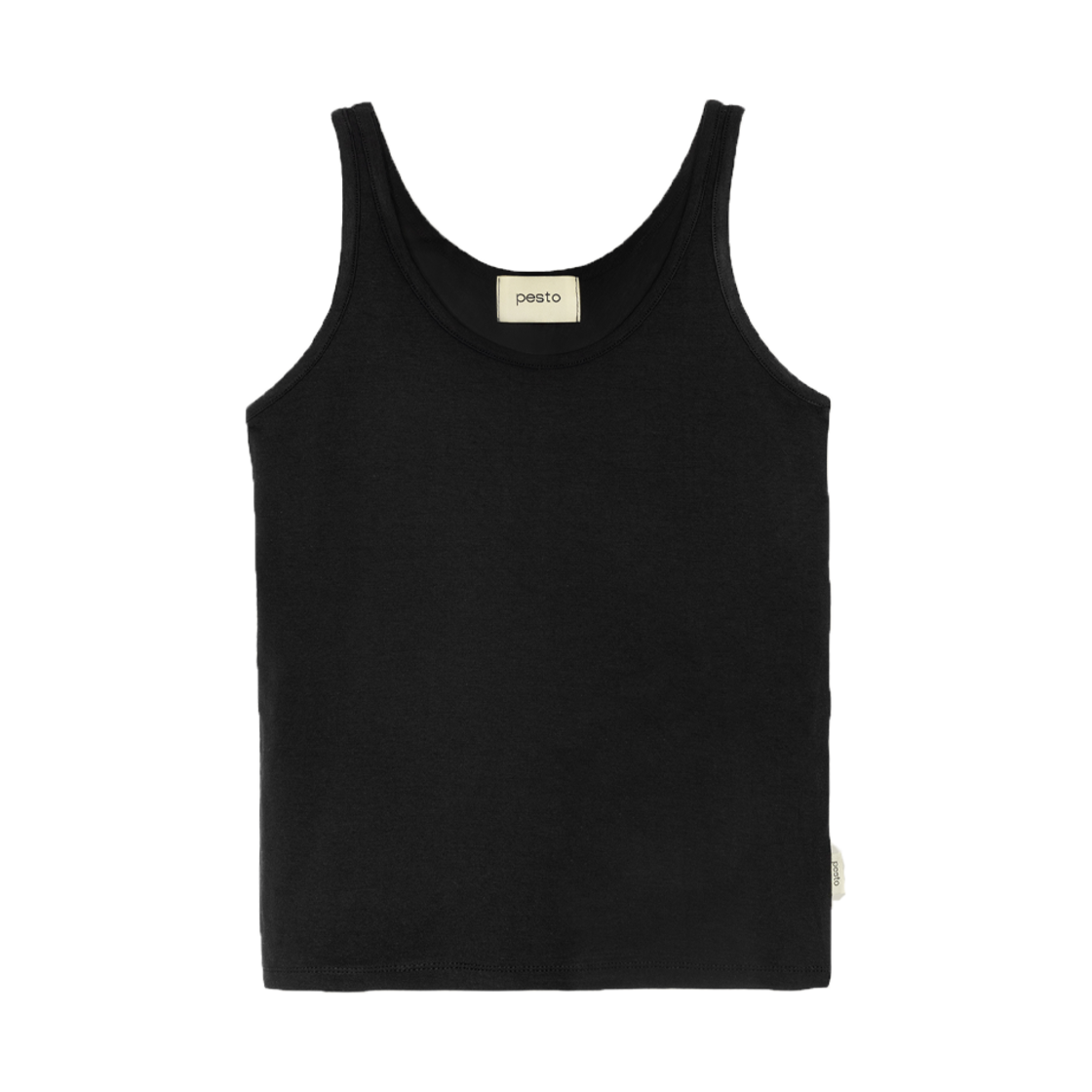 25su37 Pesto Classic Sleeveless Top Black