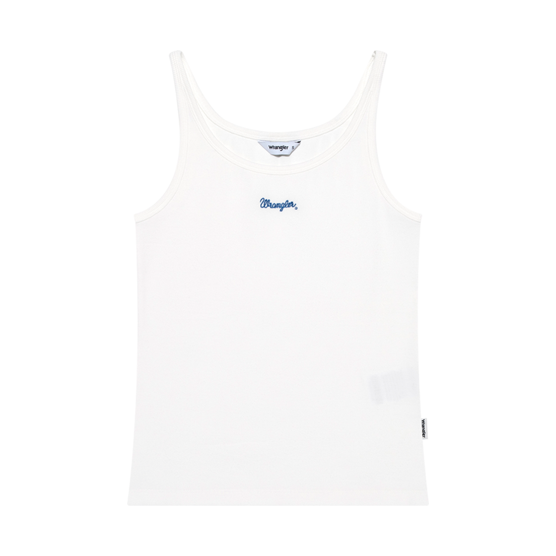 WR2502ST74WH Wrangler (W) Rope Logo Ribbed Sleeveless T-Shirt White