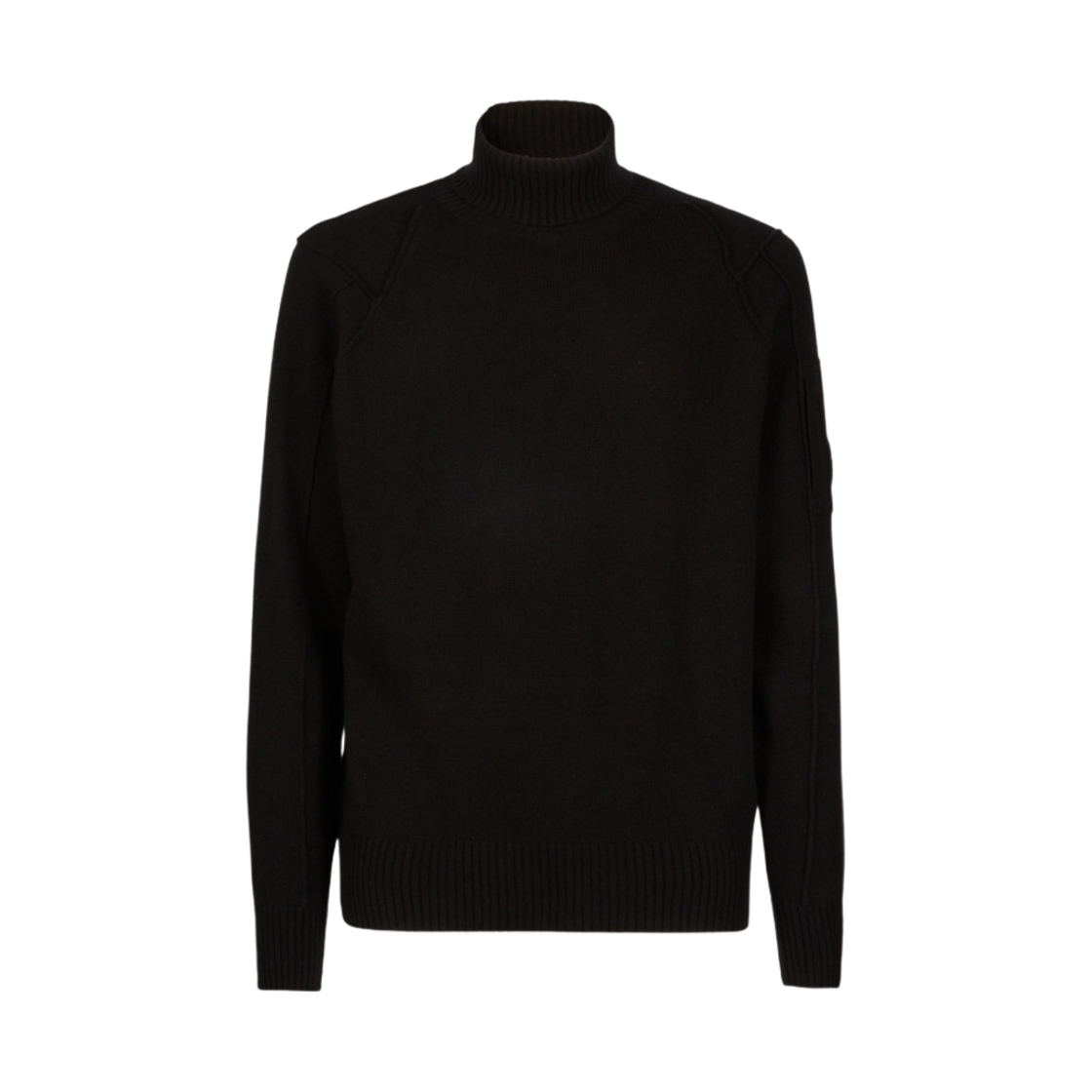 C.P. 컴퍼니 램스울 롤넥 점퍼 블랙 - 22FW(C.P. Company Lambswool Roll Neck Jumper Black - 22FW) - 1