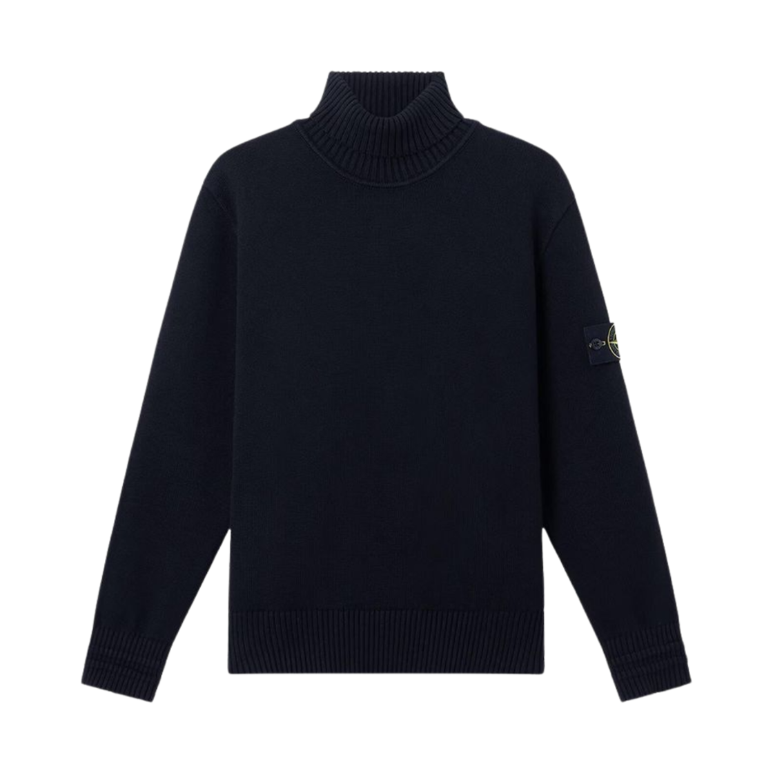 8115505A2-V0020 Stone Island 505A2 Winter Cotton Turtleneck Sweater Navy Blue - 24FW