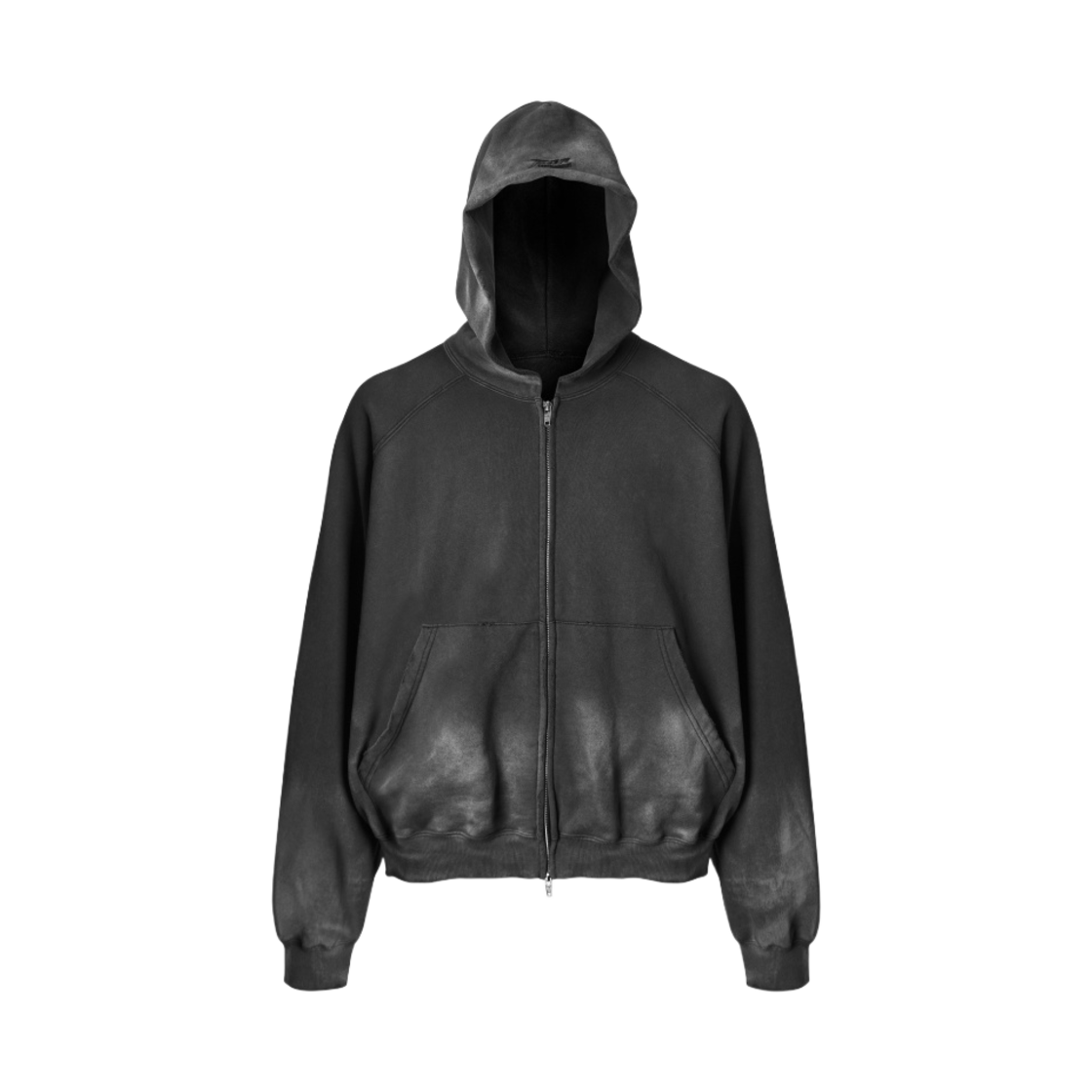 - Farfromwhat Far Washed Hoodie Zip Up Black
