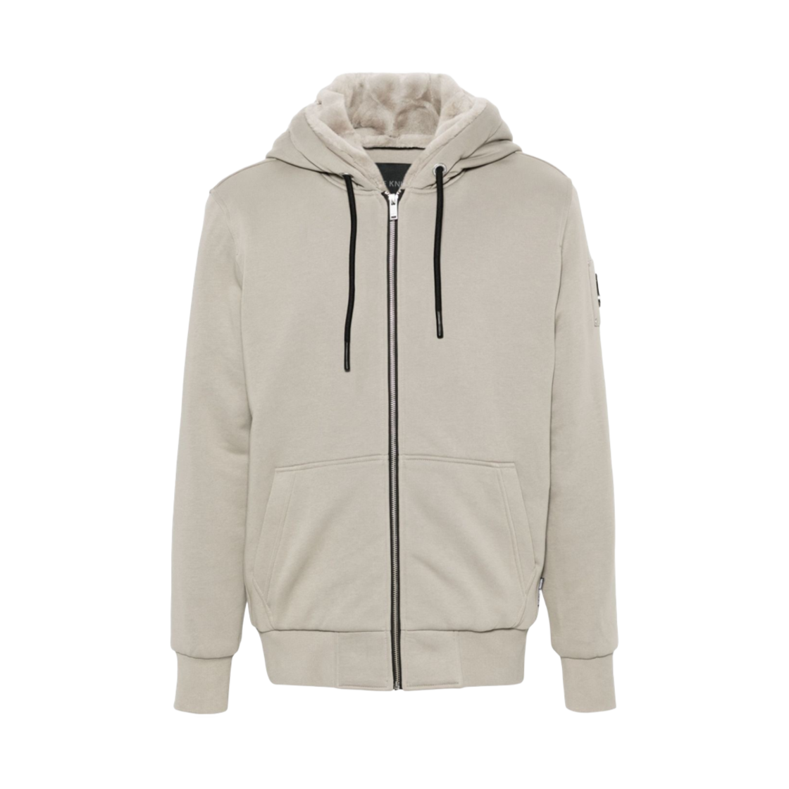 M32MS6001485 Moose Knuckles Classic Bunny Zip Hoodie Gray