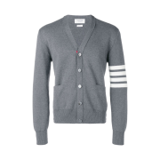 Thom Browne Milano Stitch 4-Bar Cardigan Medium Grey