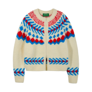 Greenbutter Two-way Dia Nordic Cardigan Cream