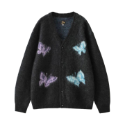 Needles x Studious Mohair Papillon Cardigan Black