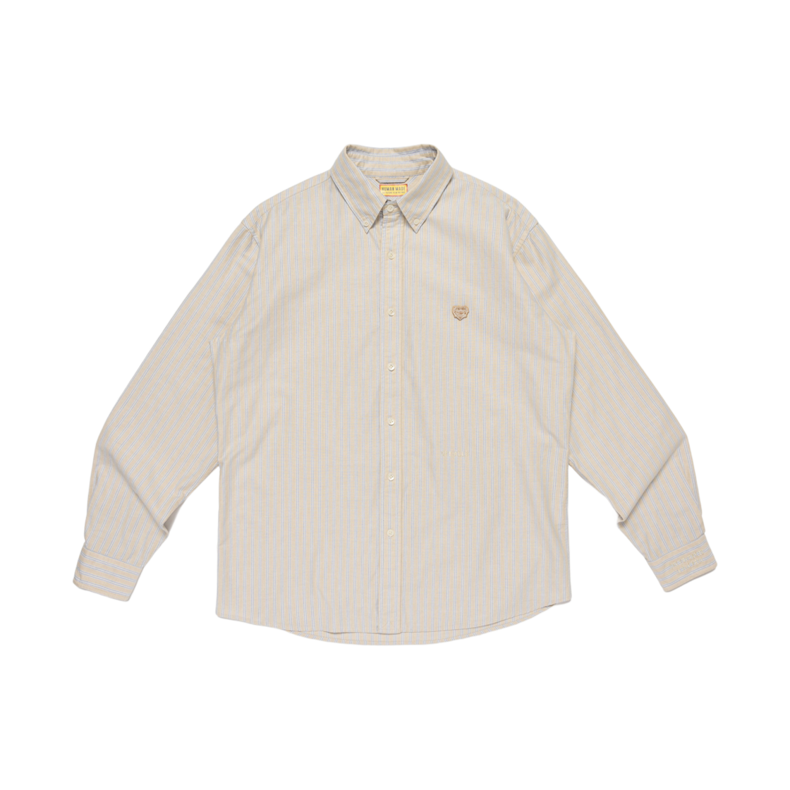 HM29SH011 Human Made Striped BD Shirt Beige