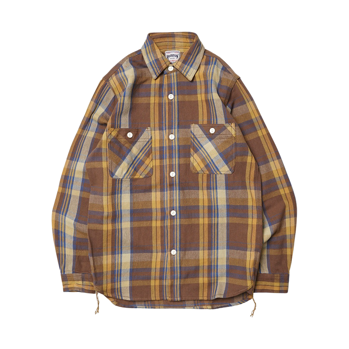휴스턴 재팬 체크 비엘라 셔츠 브라운 40957BR(Houston Japan Check Viyella Shirt Brown 40957BR) - 1