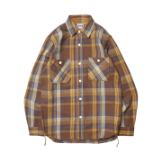 Houston Japan Check Viyella Shirt Brown 40957BR
