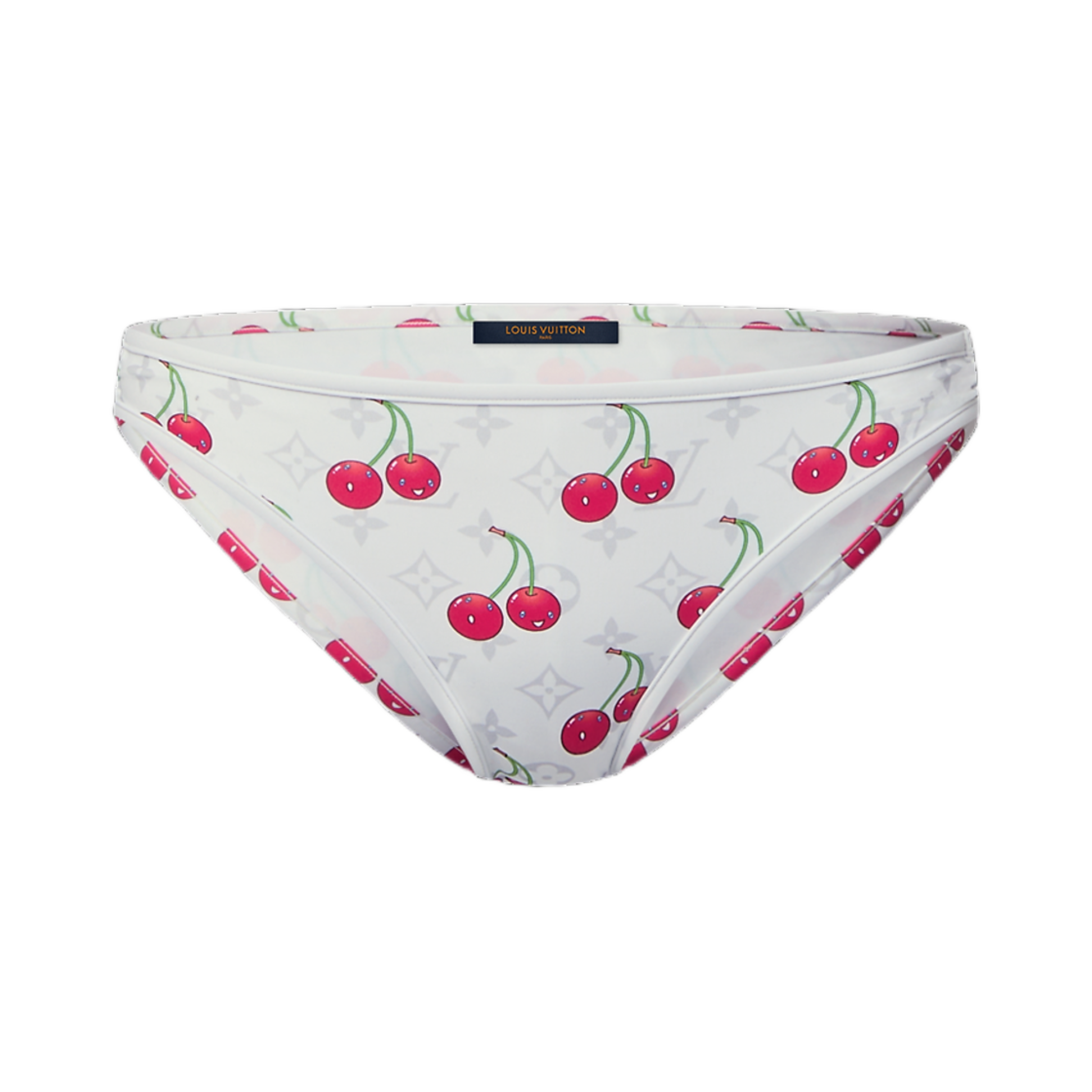 (W) 루이비통 x 무라카미 타카시 체리 비키니 바텀 화이트((W) Louis Vuitton x Murakami Takashi Cherry Bikini Bottoms White)