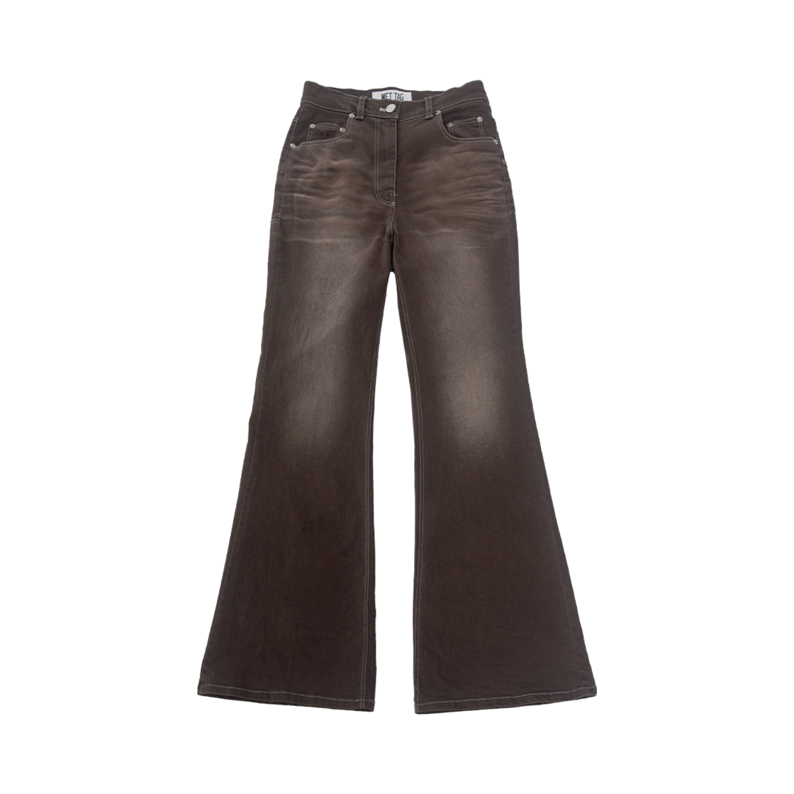 웻태그 슬랜티드 포켓 맥시 부츠컷 데님 팬츠(WET TAG Slanted Pocket Maxi Boots Cut Denim pants) - 1