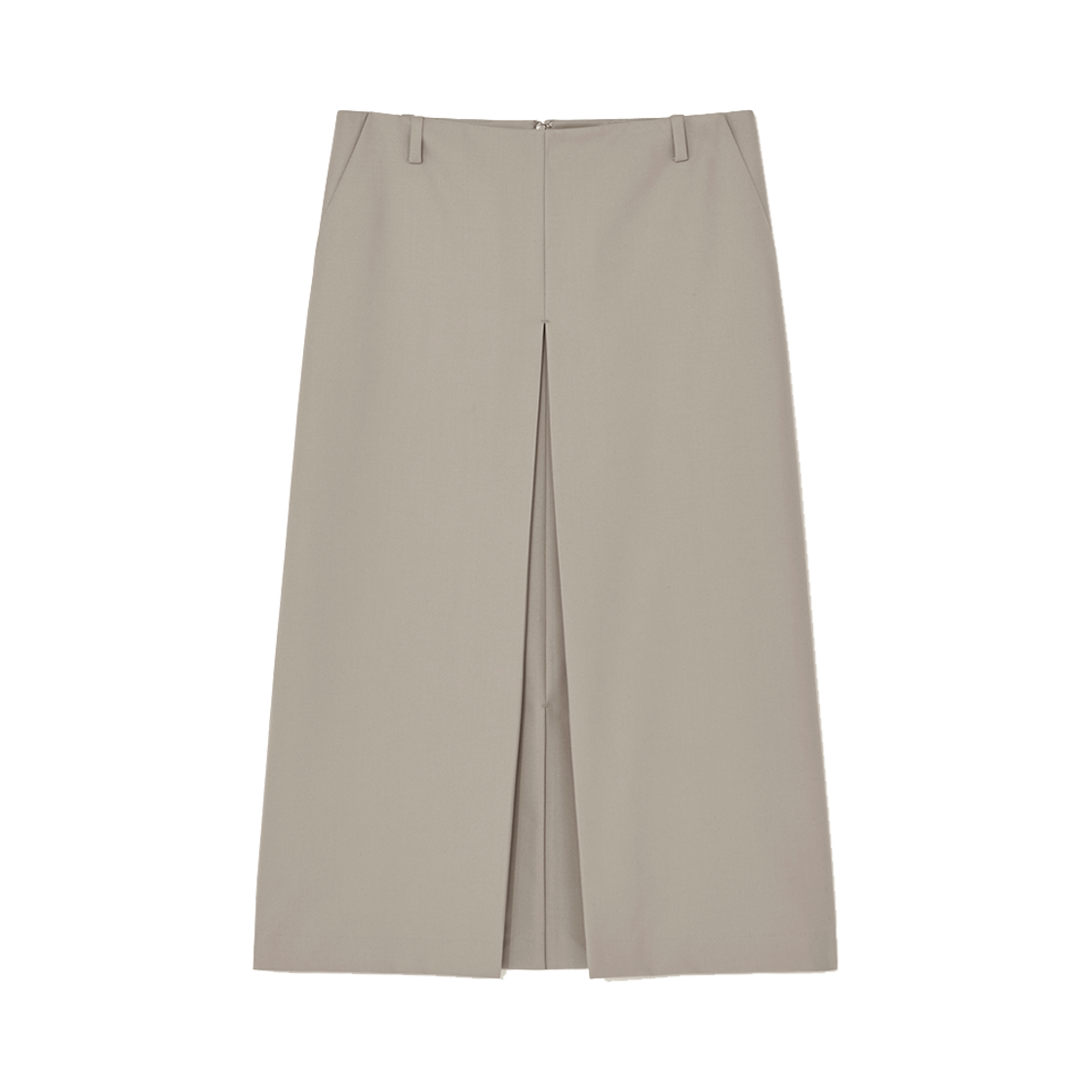 P0000ELA Kindersalmon Women Isaac Wool Skirt Raw Stone