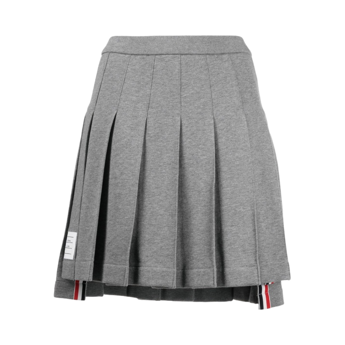 (W) 톰브라운 코튼 루프백 미니 플리츠 스커트 그레이