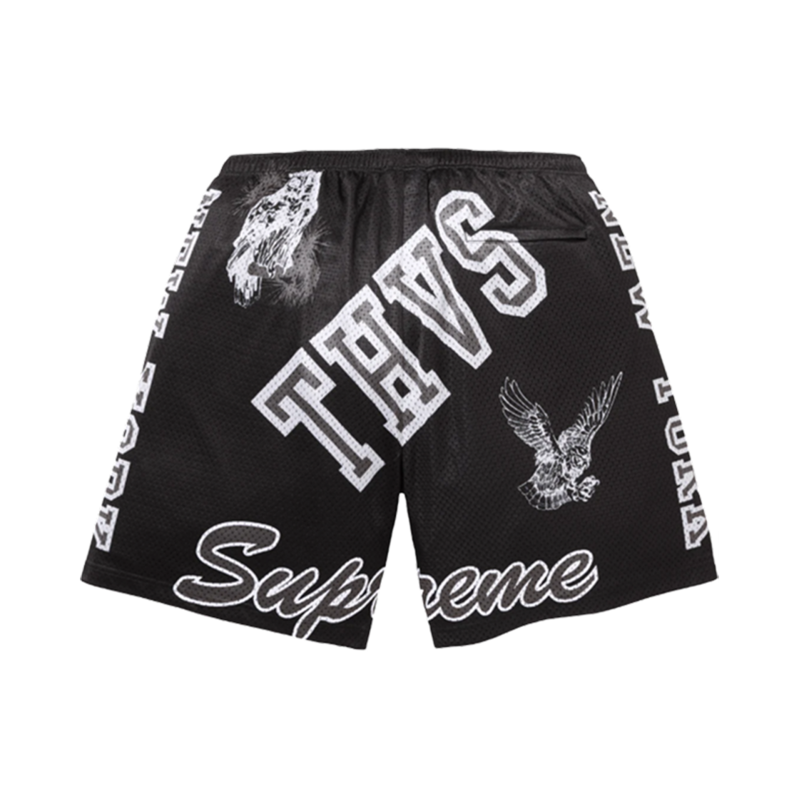슈프림 바시티 메쉬 쇼츠 블랙 - 25SS(Supreme Varsity Mesh Shorts Black - 25SS) - 2