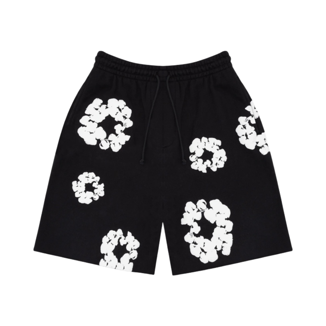 - Denim Tears The Cotton Wreath Shorts Black