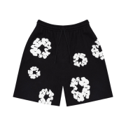 Denim Tears The Cotton Wreath Shorts Black