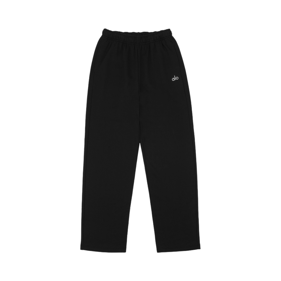 (W) 알로 요가 어콜레이드 스트레이트 레그 스웨트팬츠 블랙((W) Alo Yoga Accolade Straight Leg Sweatpant Black)