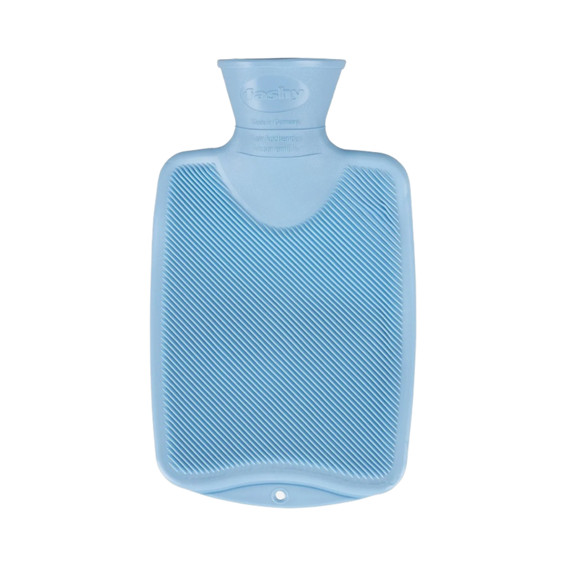 6401-51 Fashy Hot Water Bottle Single Rib 0.8L Light Blue