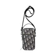 Dior Rider Micro Pouch Beige & Black Dior Oblique Jacquard