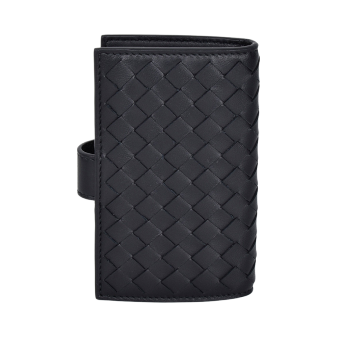 보테가 베네타 인트레치아토 카드 키 케이스 블랙(Bottega Veneta Intrecciato Card Key Case Black) - 2