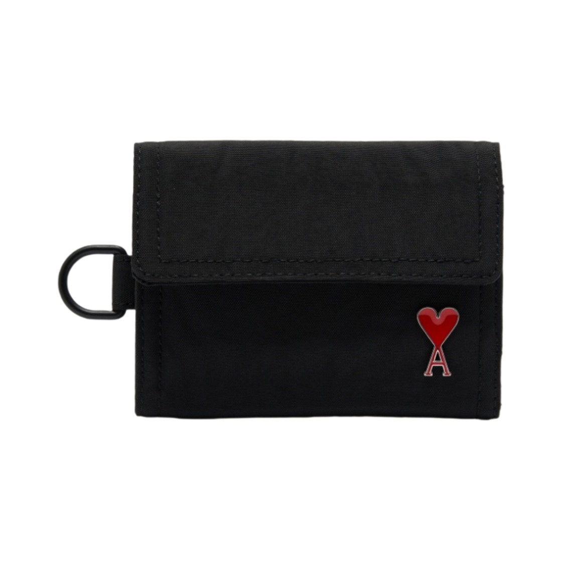 아미 하트 로고 리벳 월렛 블랙(AMI de Coeur Rivet Wallet Black)