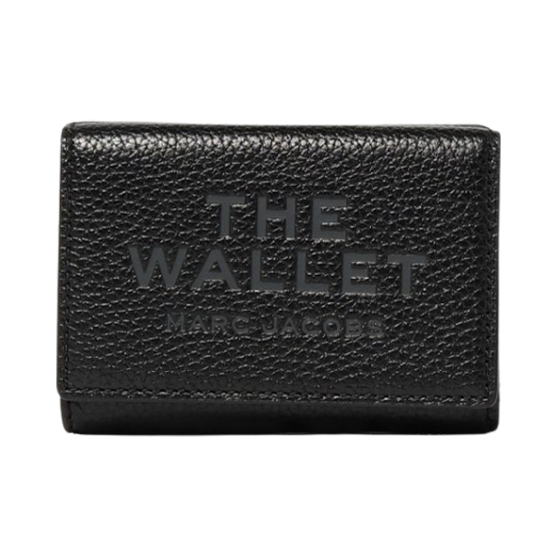 2R4SMP006S02-001 Marc Jacobs Logo Leather Compact Wallet Black - 대표 이미지 #1