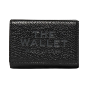 Marc Jacobs Logo Leather Compact Wallet Black