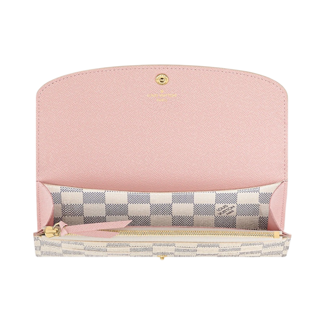 루이비통 에밀리 월렛 다미에 아주르 로즈 발레린 핑크(Louis Vuitton Emilie Wallet Damier Azure Rose Ballerine Pink) - 3