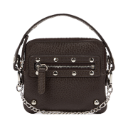 Deinet Stud Cross Chain Wallet in Dark Brown