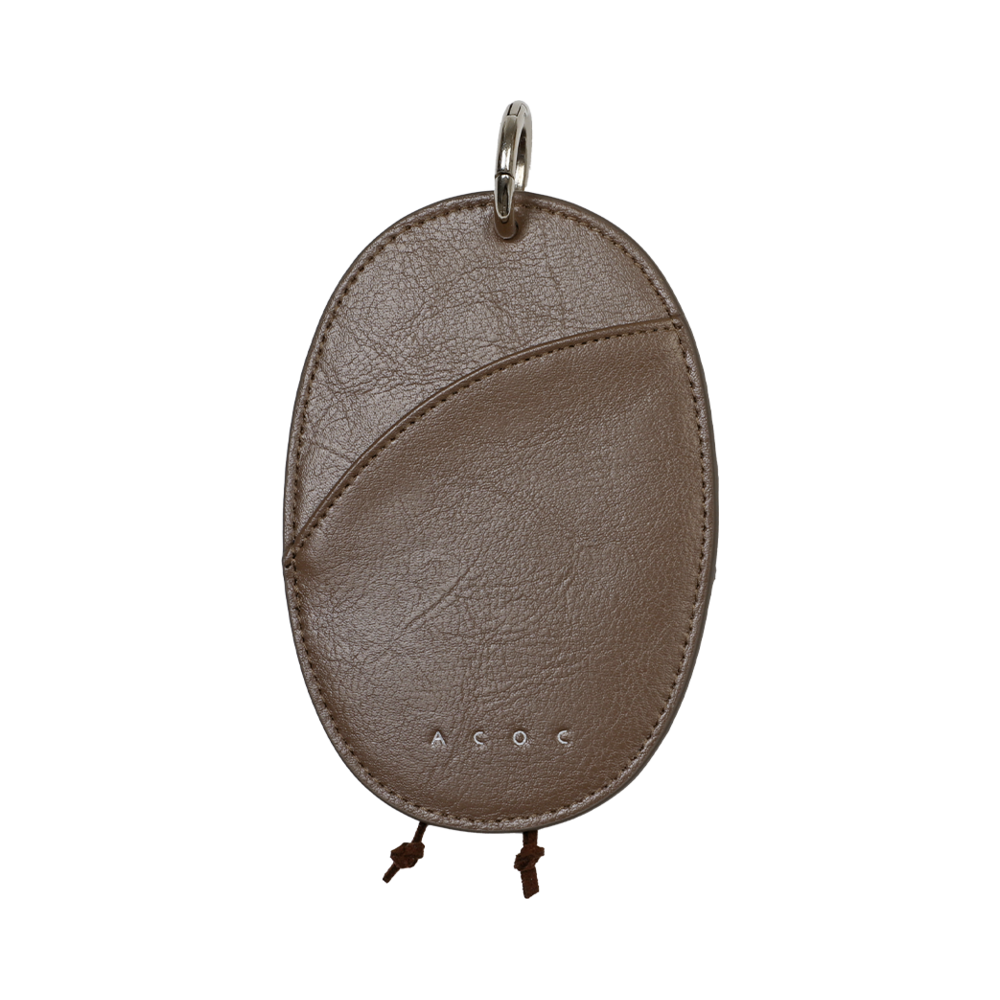 125AC643BR ACOC Pebblet Card Holder_Brown