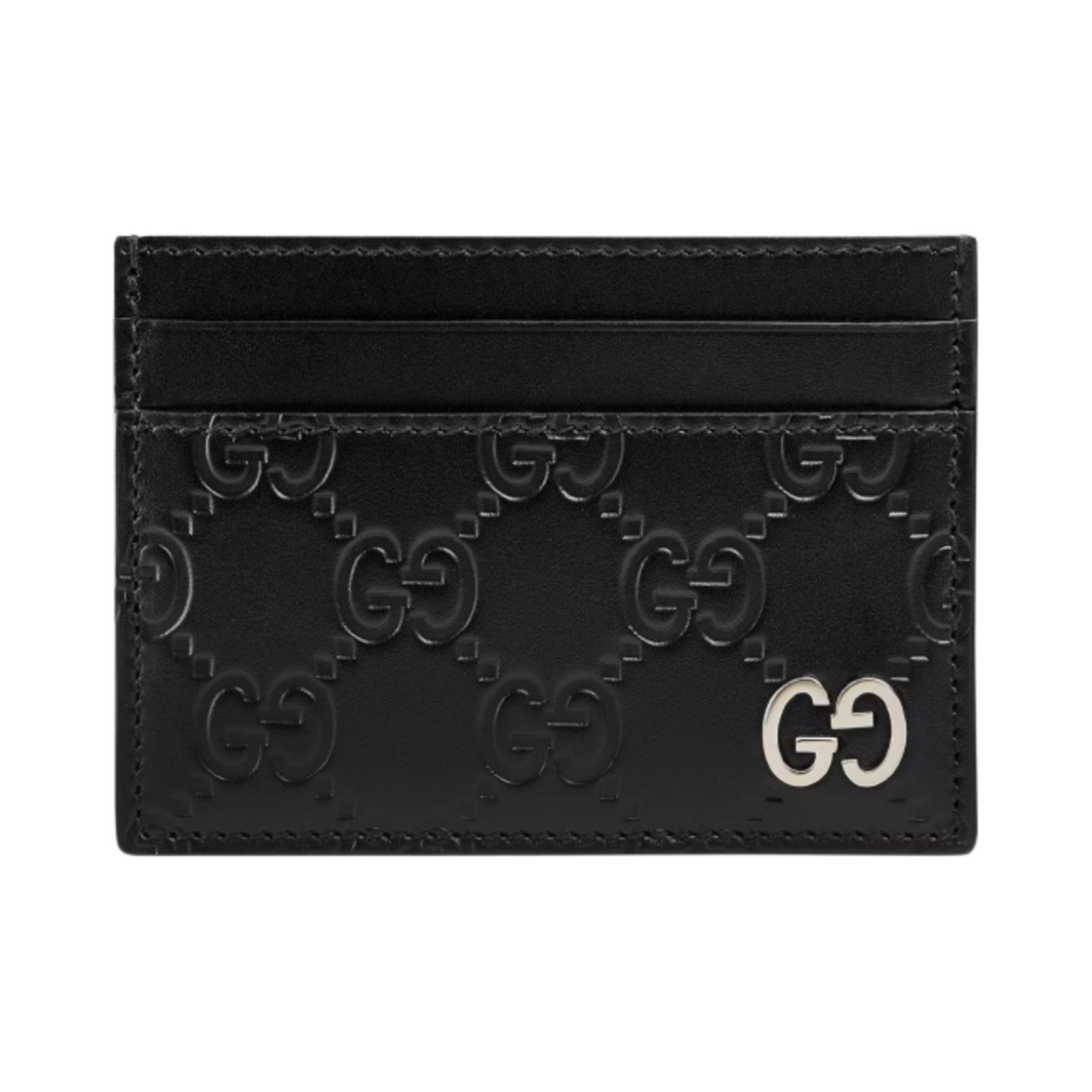 473927-CWC1N-1000 Gucci Signature Card Case Black