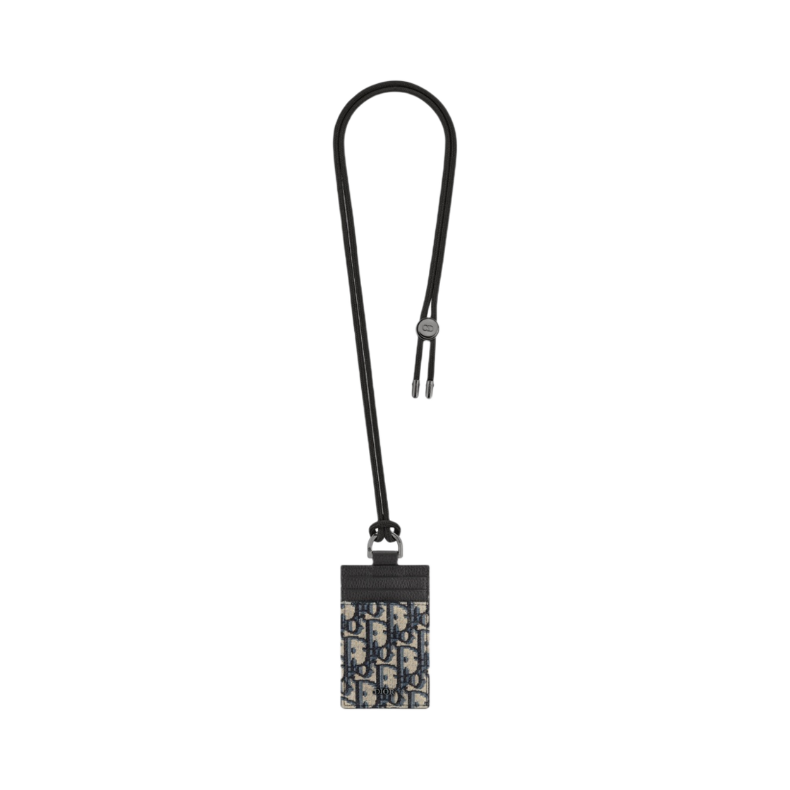 디올 D 터치 버티컬 카드 홀더 베이지 블랙 디올 오블리크 자카드(Dior D Touch Vertical Card Holder Beige Black Dior Oblique Jacquard) - 1