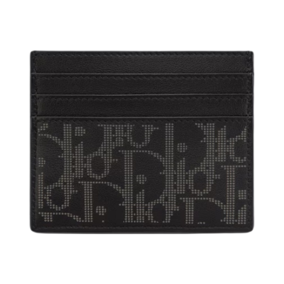 디올 월드 투어 카드 홀더 디올 오블리크 갤럭시 레더 블랙(Dior World Tour Card Holder Dior Oblique Galaxy Leather Black) - 1